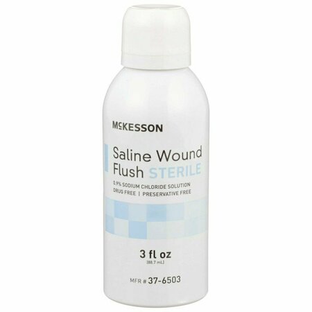 MCKESSON Saline Wound Flush, 3-ounce Spray Can, 12PK 37-6503